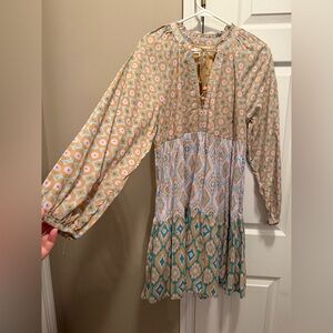 Jessica Simpson Multi-Color Patterned Mini Dress